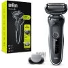 Braun Elektrorasierer Series 5 51-W1600s, Weiß, Wet & Dry, Mit EasyClick-Bodygroomer