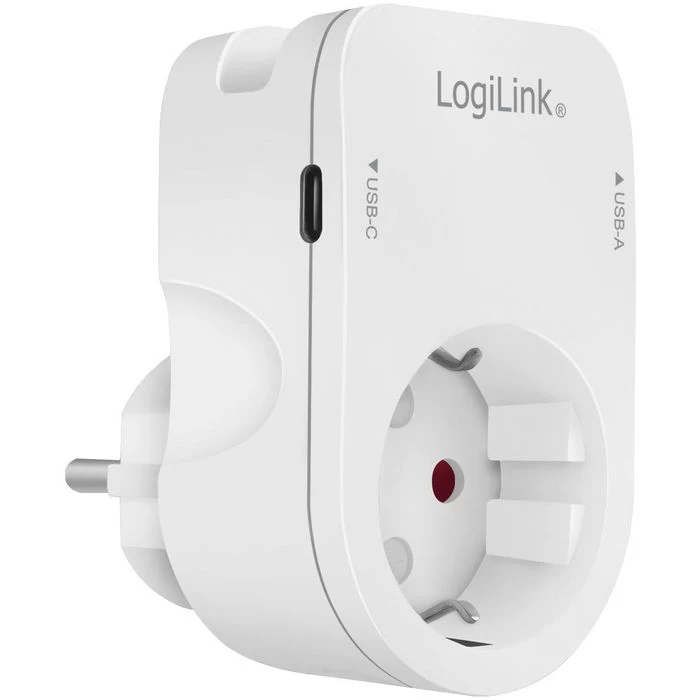LogiLink Steckdosenadapter PA0259, 1-fach Schutzkontakt, USB-A, USB-C 7 LogiLink Steckdosenadapter PA0259, 1-fach Schutzkontakt, USB-A, USB-C - Image 7