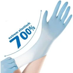 Franz-Mensch Einmalhandschuhe Safe Super Stretch, Nitril, Puderfrei, Blau, 100 Stück, Größe XS -Haushaltsprodukte Geschäft 03d3e5e3bafff78935fda510af4bfb64096ff574 einmalhandschuhe franz mensch safe super stretch