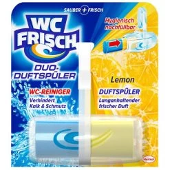 WC-Frisch WC-Duftspüler Duo-Duftspüler Lemon, 2-Phasen-Wirkung, Im Korb