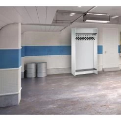 CP-Möbel Garderobenständer Serie 8070, Mit Ablagen, Metall, Lichtgrau -Haushaltsprodukte Geschäft 06f35521b9d5940c7b8a8993322b76a39c410b24 garderobenstaender cp moebel serie 8070