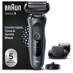 Braun Elektrorasierer Series 6 61-N4500cs, Grau, Wet & Dry, EasyClick-Barttrimmer Und Ladestation -Haushaltsprodukte Geschäft 0a5c1411bb3b067e33c06b37b26b0d1bc27a480d elektrorasierer braun series 6 61 n4500cs grau