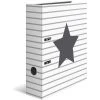 Herma Ordner 7191 Stars, Karton, A4, 7cm, Weiß Gestreift Mit Stern