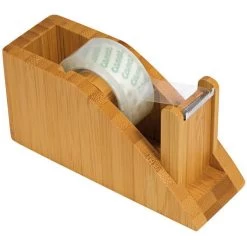 Wedo Klebefilmabroller 61907 Bambus, Braun, Tischabroller Für Kleberollen 19mm X 33m
