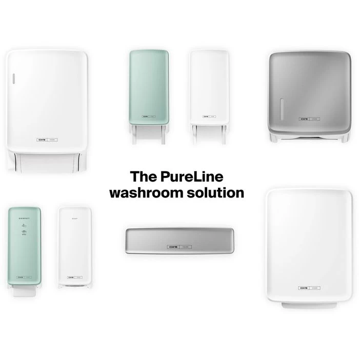 CWS Toilettenpapierspender PureLine Toilet Paper, 1700347, Mit Panel, Für 2 Kleinrollen, Weiß 2 CWS Toilettenpapierspender PureLine Toilet Paper, 1700347, Mit Panel, Für 2 Kleinrollen, Weiß - Image 2