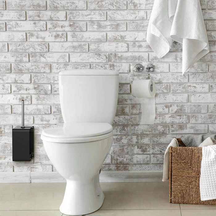 CWS WC-Bürste ObjectLine C707903, Schwarz, Bürstenhalter Aus Edelstahl, Zur Wandmontage 2 CWS WC-Bürste ObjectLine C707903, Schwarz, Bürstenhalter Aus Edelstahl, Zur Wandmontage - Image 2