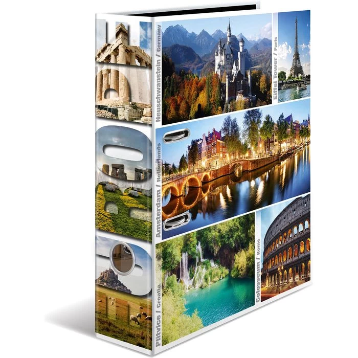 Herma Ordner 7009 Globetrotter, Karton, A4, 7cm, Motiv Europe 1 Herma Ordner 7009 Globetrotter, Karton, A4, 7cm, Motiv Europe