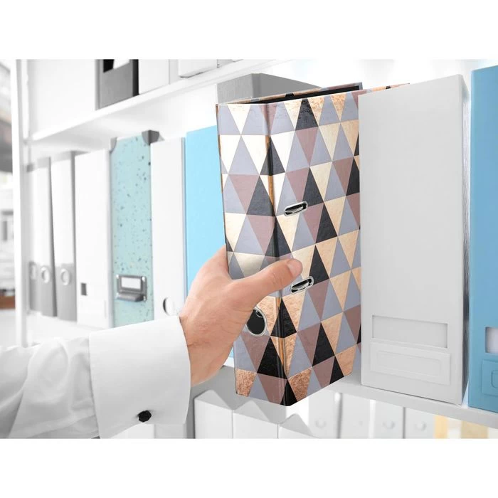 Herma Ordner 7034 Abstract, Karton, A4, 7cm, Abstraktes Rauten-Muster 3 Herma Ordner 7034 Abstract, Karton, A4, 7cm, Abstraktes Rauten-Muster - Image 3