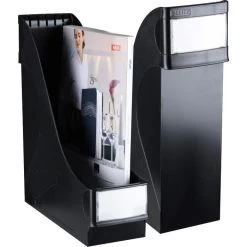 Leitz Stehsammler 2425-00-95, A4, Plastik, Extra Breit, Schwarz