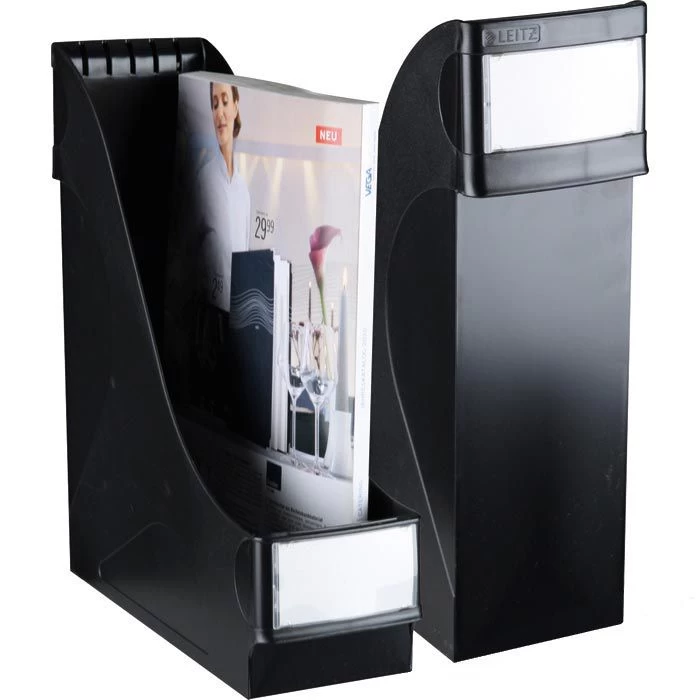 Leitz Stehsammler 2425-00-95, A4, Plastik, Extra Breit, Schwarz 1 Leitz Stehsammler 2425-00-95, A4, Plastik, Extra Breit, Schwarz