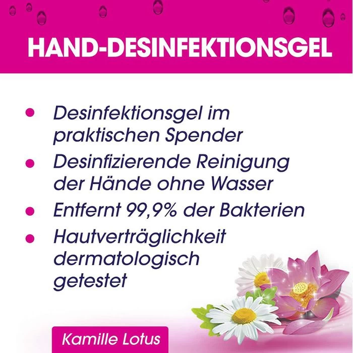 Sagrotan Kamille & Lotus, Desinfektion Handgel, 200ml, Händedesinfektionsgel, Desinfektionsmittel 2 Sagrotan Kamille & Lotus, Desinfektion Handgel, 200ml, Händedesinfektionsgel, Desinfektionsmittel - Image 2