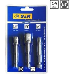 S&R Stecknuss-Adapter 460322003, Set, Sechskant Zu Vierkant, 3-teilig -Haushaltsprodukte Geschäft 123a153497cfc94bb5186cc49825070fc49d0dc7 stecknuss adapter sundr 460322003 set