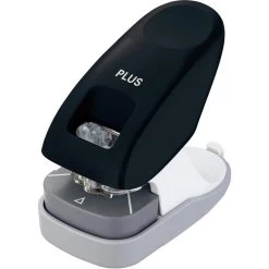 Plus-Japan Heftgerät SL-112A, 31236, Heftleistung 10 Blatt, Klammerlos, Schwarz