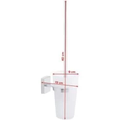 Tesa WC-Bürste Klaam, Weiß / Chrom, Bürstenhalter Aus Glas, Zur Wandmontage -Haushaltsprodukte Geschäft 13960992bf060a4aeab8dab61afbe87977cb3b3f wc buerste tesa klaam weiss chrom