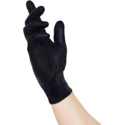 NITRAS Einmalhandschuhe Tough Grip N, Nitril, 8330, Puderfrei, Schwarz, 50 Stück, Gr. XL -Haushaltsprodukte Geschäft 15223a32a2de59f7e3dffea18c29f91b75c327c7 einmalhandschuhe nitras tough grip n nitril 8330