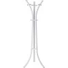 Haku-Möbel Garderobenständer 89368, Mit 9 Haken, Metall, Weiß