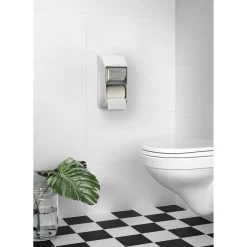 Katrin Toilettenpapierspender 92384, Kunststoff, Für 2 Kleinrollen, Weiß -Haushaltsprodukte Geschäft 18330322ca93ec10d87a46c31b1c7183e45357bc toilettenpapierspender katrin 92384