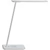 Unilux Schreibtischlampe Jazz LED, Dimmbar, USBm, QI-Ladegerät, Mit Standfuß