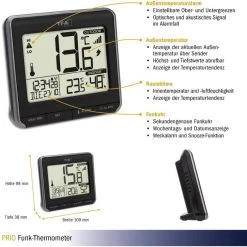 TFA Thermometer 30.3069.01 Prio, Innen/außen, Digital, Mit Hygrometer, Inkl. Funk-Sensor -Haushaltsprodukte Geschäft 1ab2a7afc920a31f5fd83d2f5f7a59319b45c7ec thermo hygrometer tfa 30.3069.01 prio funk