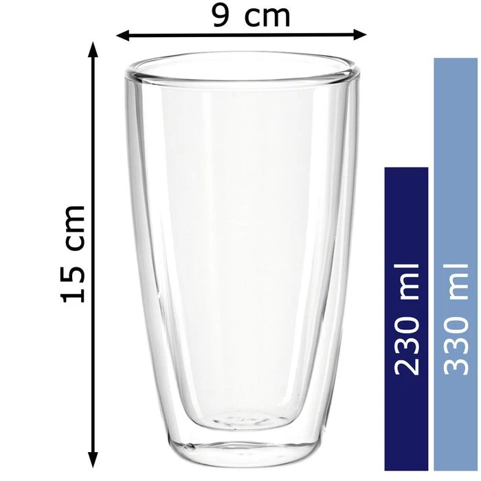 Montana Kaffeegläser Enjoy 057226, Doppelwandig, 330ml, 2 Stück 2 Montana Kaffeegläser Enjoy 057226, Doppelwandig, 330ml, 2 Stück - Image 2