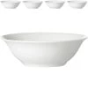 Ritzenhoff&Breker Müslischale Snap Bianco, Porzellan, Weiß, Servierschale, 18cm, Set, 4 Stück
