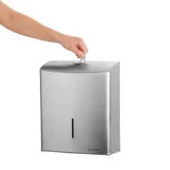 Air-Wolf Handtuchspender Serie Alpha, 60-111, Edelstahl Gebürstet, 600 Falthandtücher, Silber -Haushaltsprodukte Geschäft 1bb2d1ac71e3f42094fff54a47c2faa5e85165fe handtuchspender air wolf serie alpha 60 111