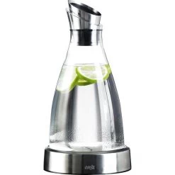 Emsa Karaffe Flow 505219, Mit Kühlstation Und Deckel, 1 Liter