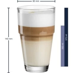 Leonardo Kaffeegläser Solo Becher 043400, Latte Macchiato Gläser, 370ml, 6 Stück -Haushaltsprodukte Geschäft 1c0636036e0dc75260773d8f01ca8f04ac2334aa kaffeeglaeser leonardo solo becher 043400