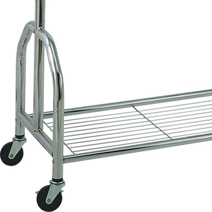 Kerkmann Garderobenständer Chromo, 6016, Mit Rollen Und Schuhablage, Metall, Silber 5 Kerkmann Garderobenständer Chromo, 6016, Mit Rollen Und Schuhablage, Metall, Silber - Image 5