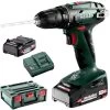 Metabo Akku-Bohrschrauber BS 18, 18V / 2,0Ah, Mit 2 Akkus Und Koffer