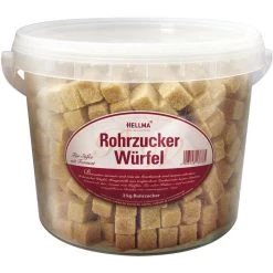 Hellma Zucker Rohrzucker-Würfel, Im Eimer, 2kg