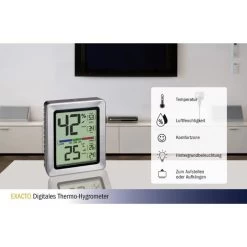 TFA Thermo-Hygrometer 30.5047.54 Exacto Digital, Für Innen, Edelstahlrahmen -Haushaltsprodukte Geschäft 1df49e69790b7caf279a1167c4e220a29b256c41 thermo hygrometer tfa 30.5047.54 exacto innen