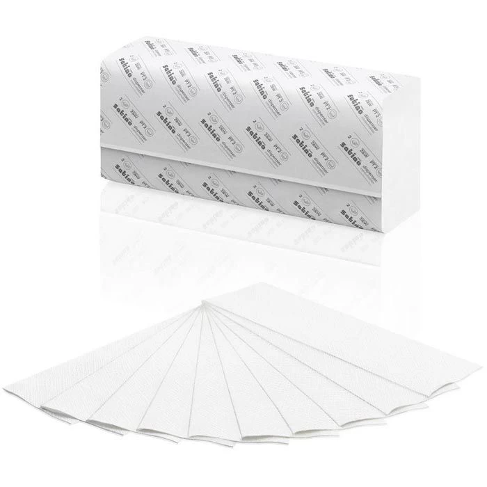 Satino Prestige By Wepa 274980 24x32 2-lagig Interfold Weiß 2 Satino Prestige By Wepa 274980 24x32 2-lagig Interfold Weiß - Image 2