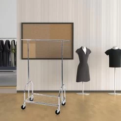 Alco Garderobenständer 2830, Mit Rollen Und Schuhablage, Metall, Silber -Haushaltsprodukte Geschäft 204c0156d317c8550aca6144c1ab923e8640c688 garderobenstaender alco 2830