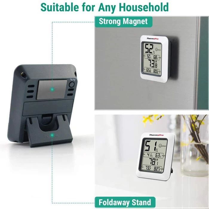 ThermoPro Thermo-Hygrometer TP50 Digital, Weiß 5 ThermoPro Thermo-Hygrometer TP50 Digital, Weiß - Image 5