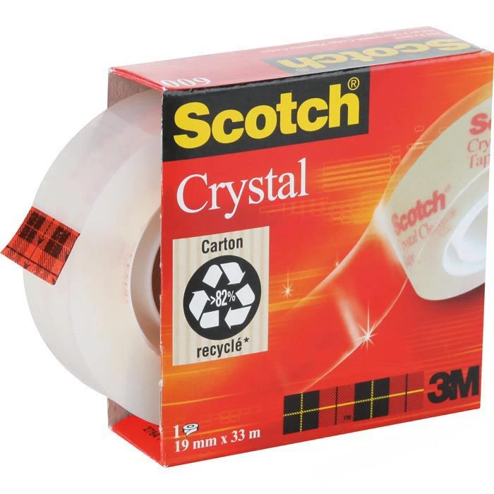 Scotch Crystal Clear Tape 600 Klebeband 19mm X 33m 1 Scotch Crystal Clear Tape 600 Klebeband 19mm X 33m