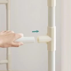 Songmics Garderobenständer RDR01WT, Bis 55 Kg, Mit 2 Kleiderstangen Und Ablage, Metall, Weiß -Haushaltsprodukte Geschäft 25210b63bc90469763e0be46ccd5852bbb957455 garderobenstaender songmics rdr01wt bis 55 kg