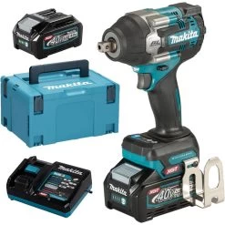 Makita Akku-Schlagschrauber TW008GM201 XGT, 760Nm, 40V / 4,0Ah, Mit 2 Akkus, Ladegerät Und Koffer