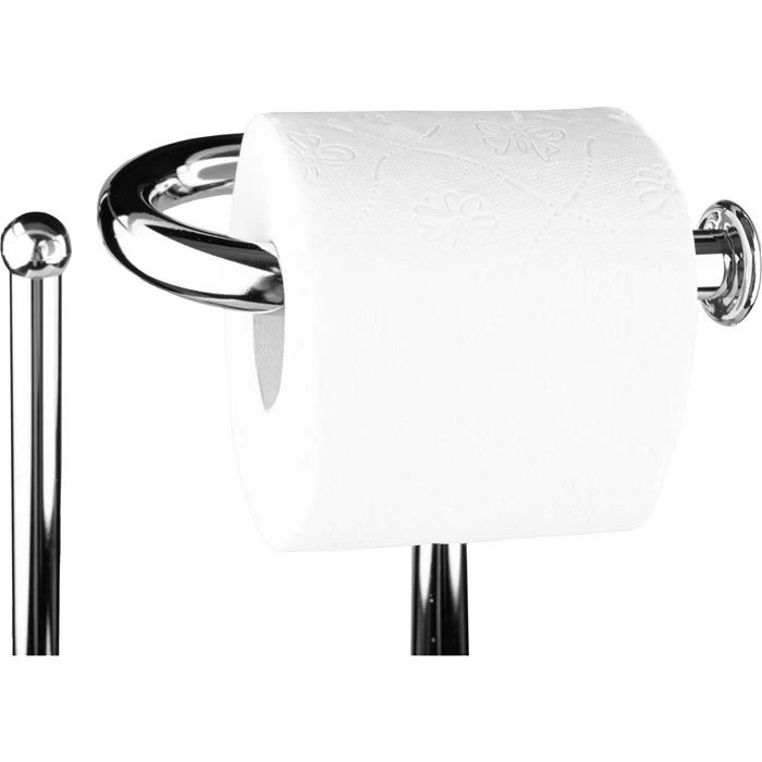 Wenko WC-Garnitur Universalo 18730100, Stahl, Silber 5 Wenko WC-Garnitur Universalo 18730100, Stahl, Silber – Bild 5