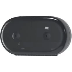 Tork Toilettenpapierspender SmartOne Mini, 682008, T9, Kunststoff, Für 2 Jumbo Rollen, Schwarz