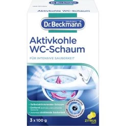 Dr.Beckmann WC-Reiniger Aktivkohle WC-Schaum, 7791, Pulver, 3x 100g