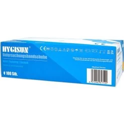 HYGISUN Einmalhandschuhe Intco Nitril, Puderfrei, Blau, 100 Stück, Größe M -Haushaltsprodukte Geschäft 28cbed8670a9c258e6e5bf9a7c8f7bf4577fc0af einmalhandschuhe hygisun intco nitril puderfrei