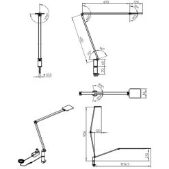 Novus Schreibtischlampe Attenzia Task LED, Dimmbar, Schwarz, Tischklemme -Haushaltsprodukte Geschäft 29e13a3c57db3fa94dea1f2194f2397f6f1c49d8 schreibtischlampe novus attenzia task led