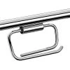 Emco Toilettenpapierspender System 2, Metall, Für 1 Kleinrolle, Für Stützgriffe, Chrom