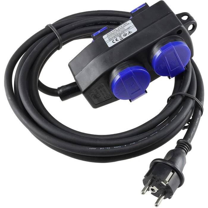 Chilitec Strom-Verlängerungskabel, 5m, 4 X Schutzkontakt, Außen IP44 1 Chilitec Strom-Verlängerungskabel, 5m, 4 X Schutzkontakt, Außen IP44
