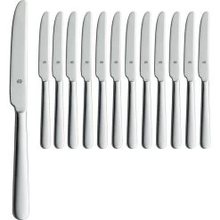 BSF Menümesser Swing 02181-804, Edelstahl, Monoblock, Silber Poliert, Set 12 Stück