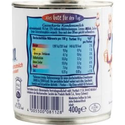 Nestlé® Nestle Kondensmilch Milchmädchen, Gezuckert, In Dose, 12 X 400g -Haushaltsprodukte Geschäft 30b288e0f1622103e1494dae7ba1dac21f5016d5 kondensmilch nestle milchmaedchen gezuckert 9 fett