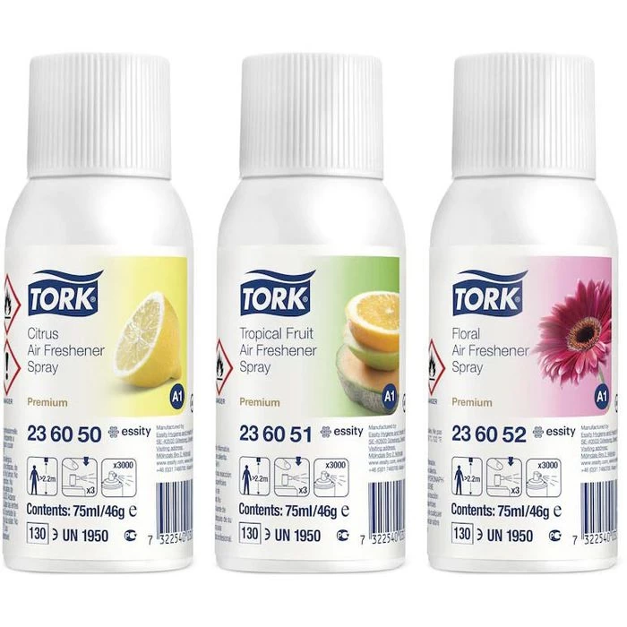 Tork Raumduft Elevation Starter Pack, A1, 972000, Starterset, 3x 75ml, Zitrus, Frucht, Blüten 4 Tork Raumduft Elevation Starter Pack, A1, 972000, Starterset, 3x 75ml, Zitrus, Frucht, Blüten - Image 4