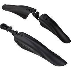 Relaxdays Schutzblech 10026024, Radgröße 24 - 28 Zoll, Schwarz, Set Vorne Hinten