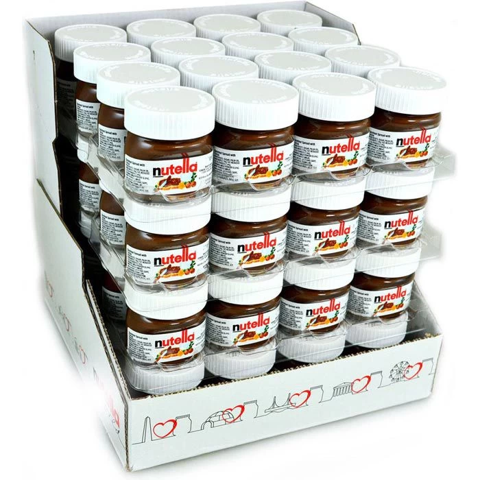 Nutella Brotaufstrich Minigläser, Je 25g, 64 Stück, 1,6kg 1 Nutella Brotaufstrich Minigläser, Je 25g, 64 Stück, 1,6kg